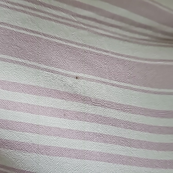 Torrid Spring size 3 crepe lavender rayon button front striped tank - Picture 9 of 11